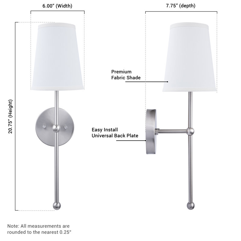 Farfaglia Dimmable Vanity Light, Nickel