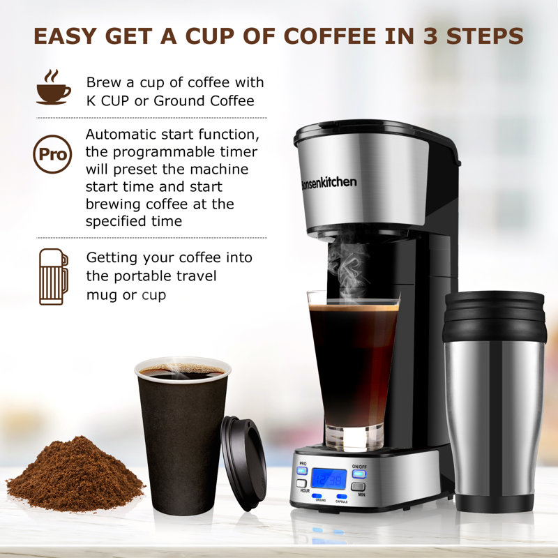 Cafetière à espresso et à portion individuelle programmable Bonsenk Kitchen