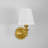 1-Light Boho Tapered Fabric Shade Wall Sconce with Brushed Gold or Matte Black Finish-1188162630