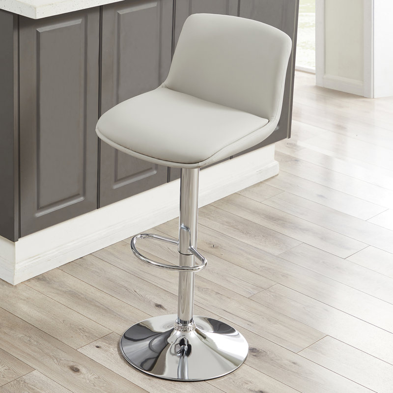 Tabouret pivotant à hauteur réglable Akinori, Kaki, 2