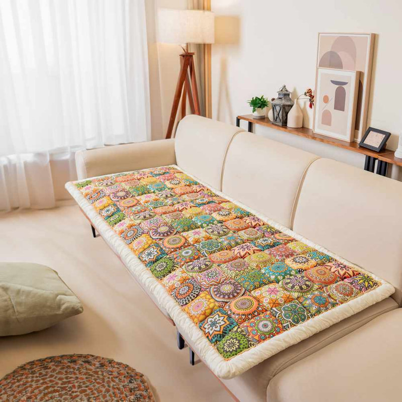  Coussin de siège en coton 27,6 po x 70,9 po Garden Chic, L 70,9 po x P 27,6 po
