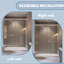Porte de douche coulissante double à cadre 56 x 60 po x H 72 po avec verre trempé certifié SGCC-87684014