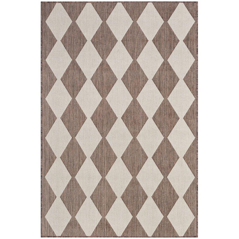 Positano Indoor / Outdoor Rug, Rectangle 5' x 7', Brown