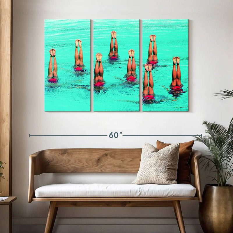 Sireci Inverted Synchronized Swimming, 32" H x 50" W