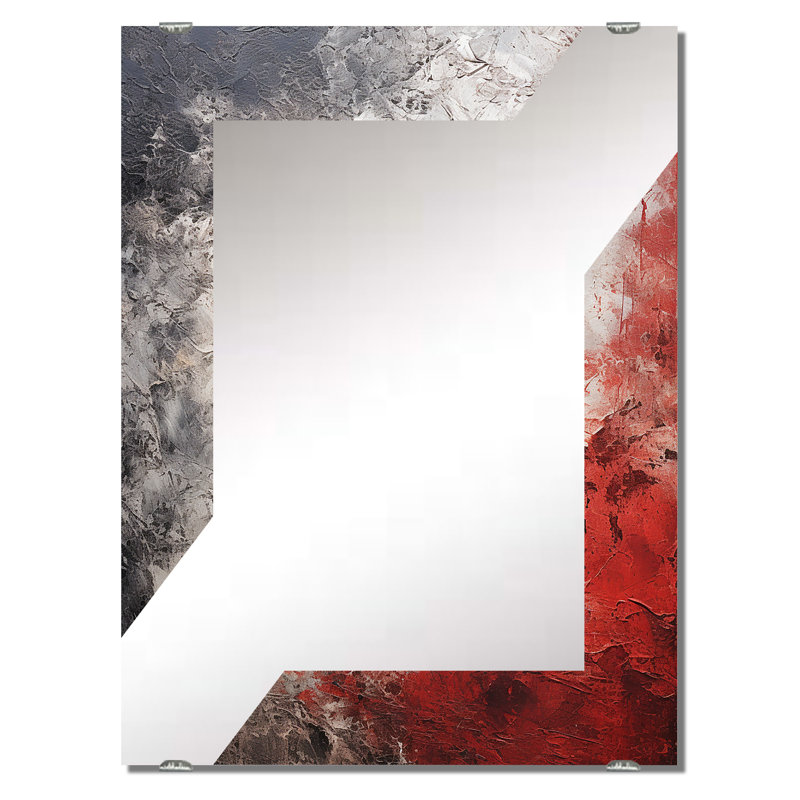 Miroir mural Macindoe - Tachisme MIR136242, 32 po x 24 po