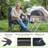 Folding Camping Chair Oversized Heavy Duty Padded Outdoor Chair With Cup Holder Storage And Cooler Bag,  Capacity, Thicken
