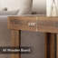 Table de bout en bois à 2 niveaux Farmhouse