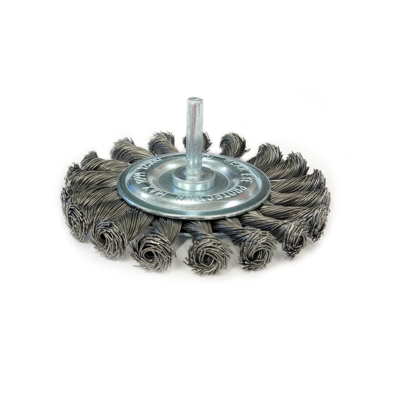 4" Twisted Knot Steel Wire Wheel Brush