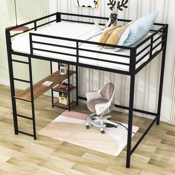 Mason & Marbles Ferris Full Loft Bed With Built-in-desk 