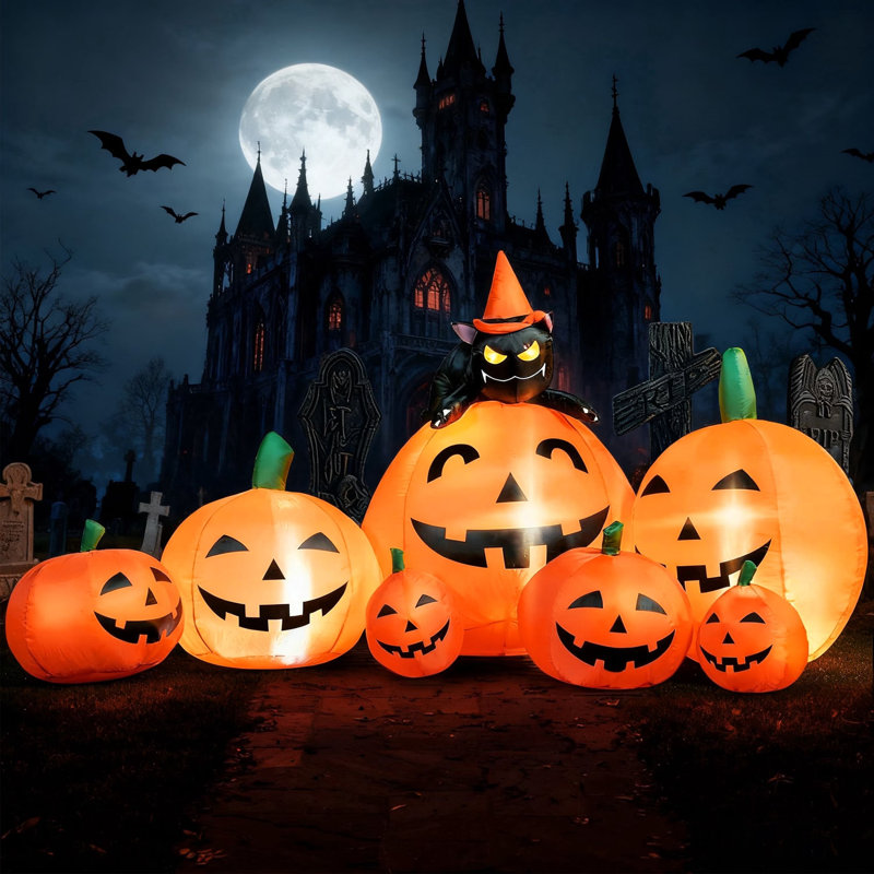 Citrouille gonflable 7 pi Halloween