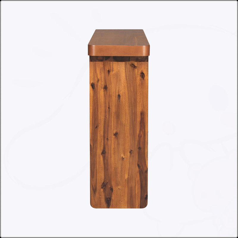 Elegant Acacia Veneer Entryway Table, Perfect for Adding Style and Functionality to Any Home, Natural