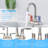 Bathroom Sink Faucet with Pop-up Drain & Supply Hoses Two-Handle 360 Degree High Arc Swivel Spout Centerset 4 Inch Vanity Sink Faucet-110403474