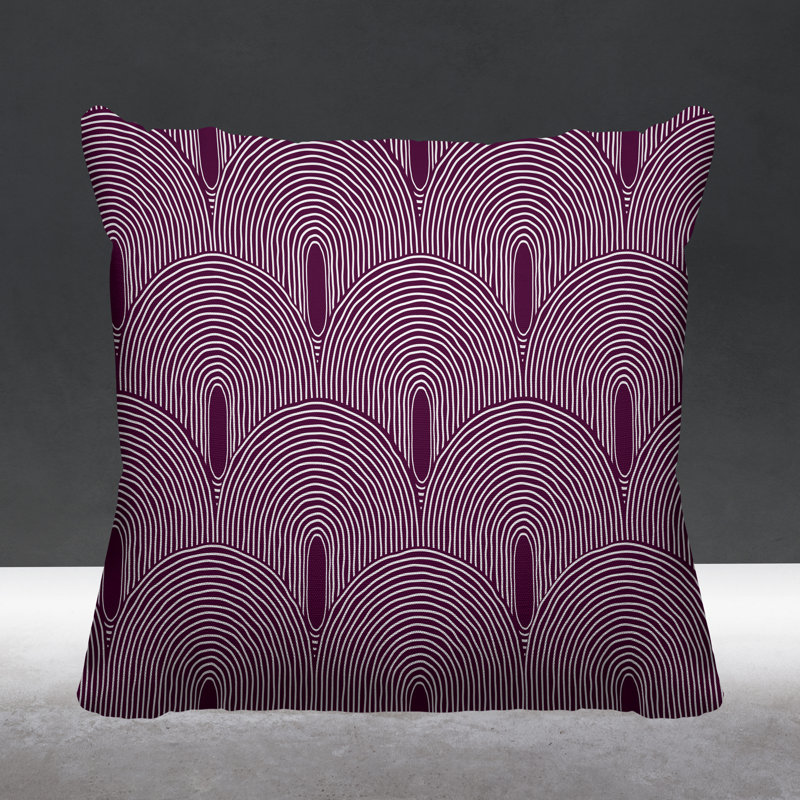 Coussin Limpo, L 17 po x H 17 po, Mauve