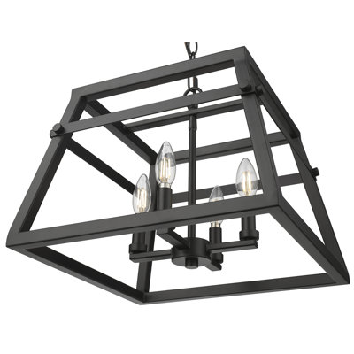 Tellsa 4-Light Pendant - Matte Black