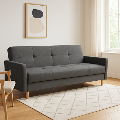 Kale 80.7" Wide Upholstered 3-Seat Sleeper Sofa