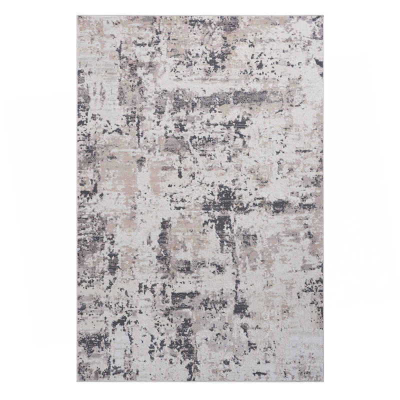 Collection 6X9  Abstract Area Rug, Rectangle 6'7" x 7'9"