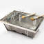 Barbecue au charbon de bois pour les loisirs en plein air - pliable, construction en acier et pique-nique portable plié, corps chauffant