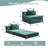 Compression Sofa,Convertible Floor Sofa Bed With Fixed-Shape Frame,Single Seater Boneless Modular Sectional Sofa,No Assembly Required,Chenille Fabric,For Living Room Bedroom,Dark Green-619372444