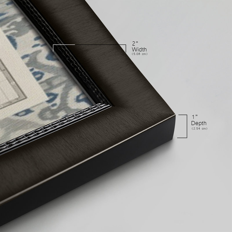 Tableau encadré du monde sur toile de qualité supérieure - prêt à être accroché, Noir, H 25 po x l 45 po x P 1 po