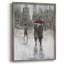 «Rain in The City II», reproduction encadrée - bois massif