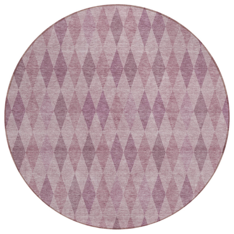 Tapis d'intérieur rond antidérapant 8 pi