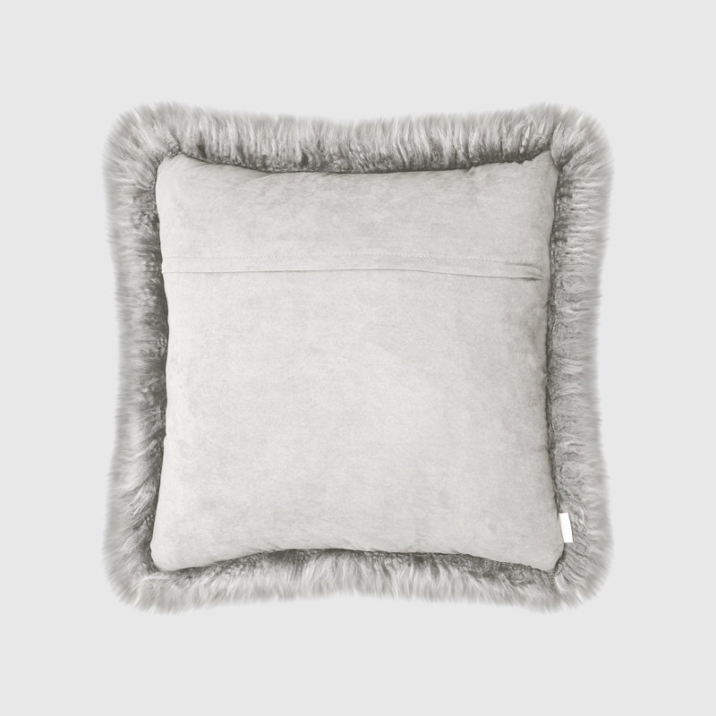 Housse et insert de coussin carré Fieldman, Light Grey