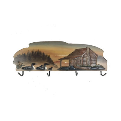 LeLand Solid Wood Wall 4 - Hook Wall Mounted Coat Rack