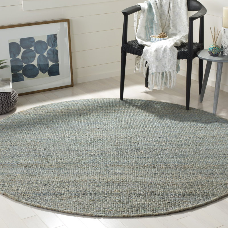 Fitzwater Handwoven Jute Rug, Rond 4 pi