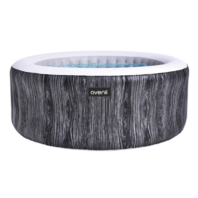 JLeisure 120 Volt 3 Person 105 - Jet Plastic Round Hot Tub / Cold Plunge Combination Hot Tub in Grey