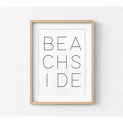 Reproduction de bord de mer, impression Airbnb, impression de vie nautique, signe mural côtier, impressions de citations de plage, art mural citations en noir et blanc