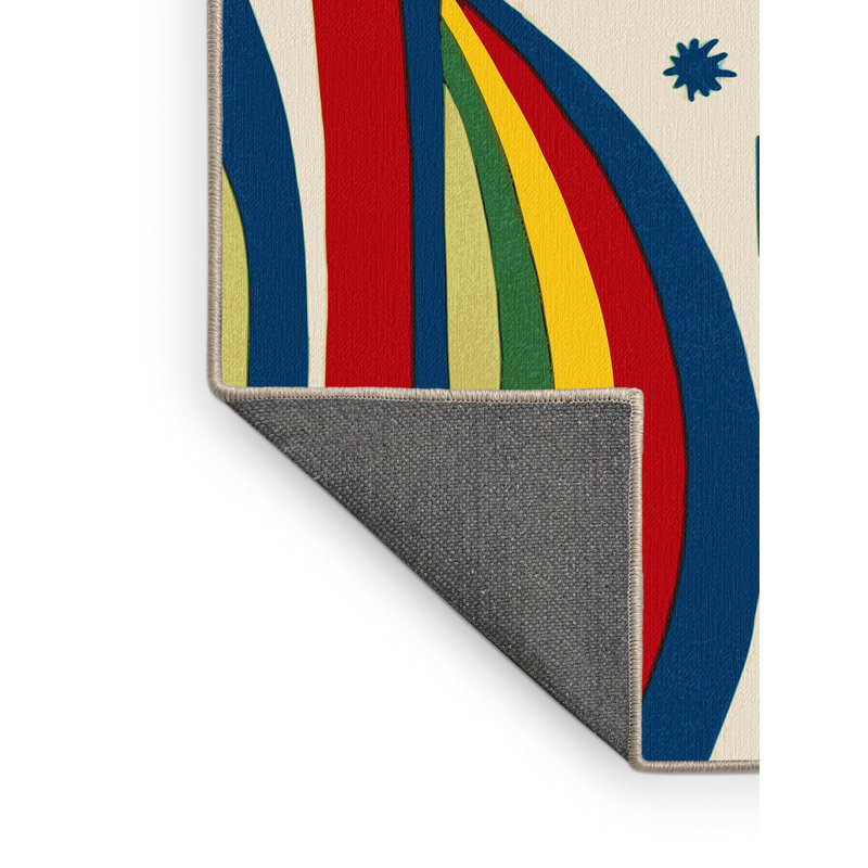 Playful Snap Rug, Square 3'