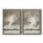 Toile avec cadre gris