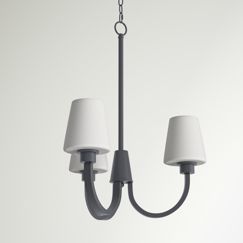 Bottorff 3 - Light Dimmable Classic / Traditional Chandelier, Black