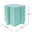 Ensemble de 3 tables de casse-tête artistiques, tables d'appoint modulaires à motif emboîtable (2 convexes et 1 concave), vert clair et bleu clair-1909748924