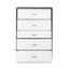 Commode blanche et finition espresso-1918362093