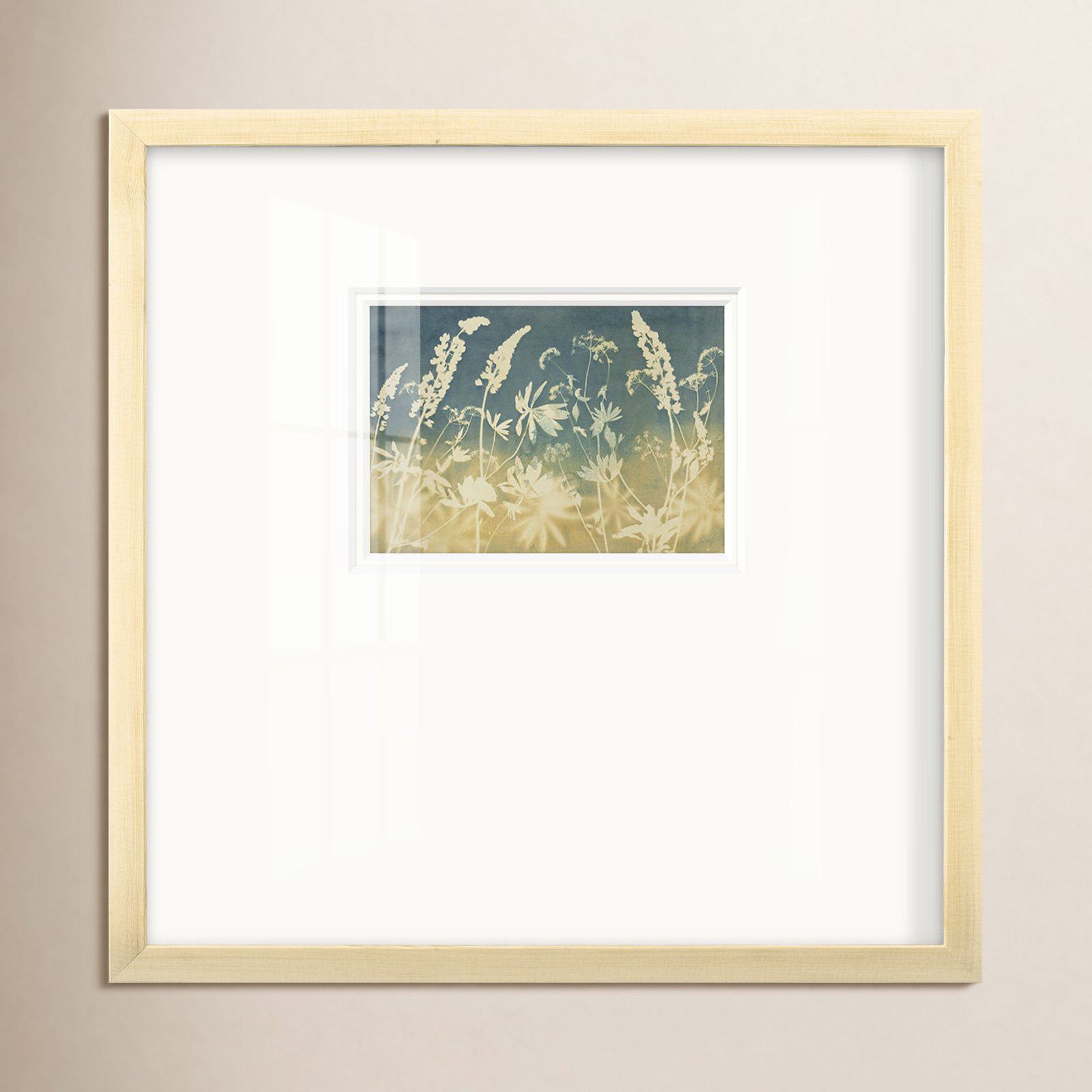Solstice Lupine, 17" H x 17" W x 1.25" D