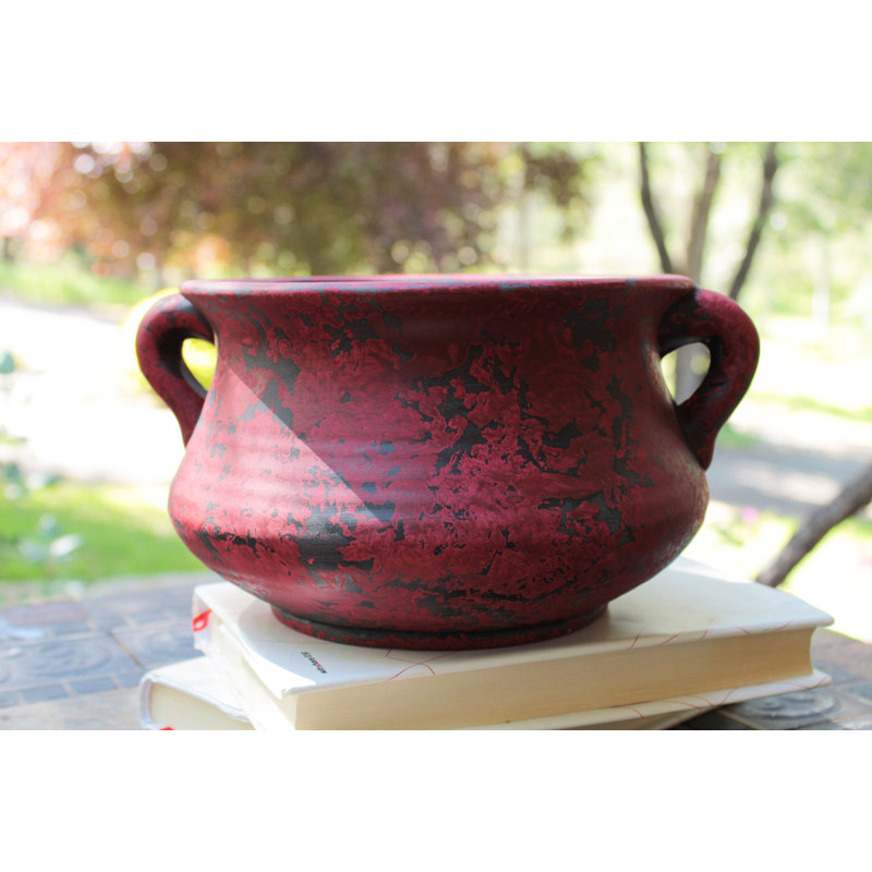 Pot de fleurs en argile aires, Rouge foncé