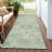 Geneva Green Washable Indoor-Outdoor Rug - -753319335