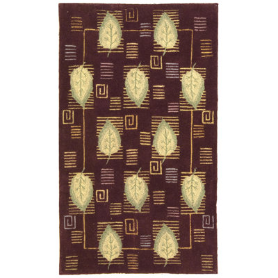 Tapis floral en laine Berkley