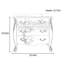 Armoire de vestibule 3 tiroirs Silver Silver