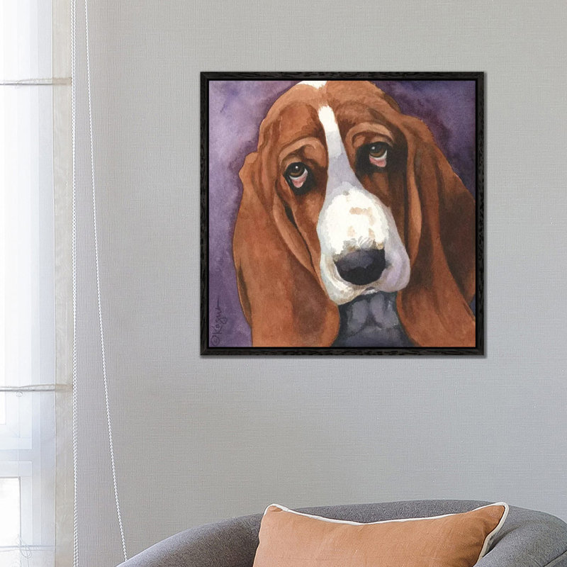 Toby 1 Piece Painting on Canvas, 66.04 cm H x 66.04 cm W, Black Framed