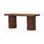 Banc cannelé en bois massif Artisan Furniture