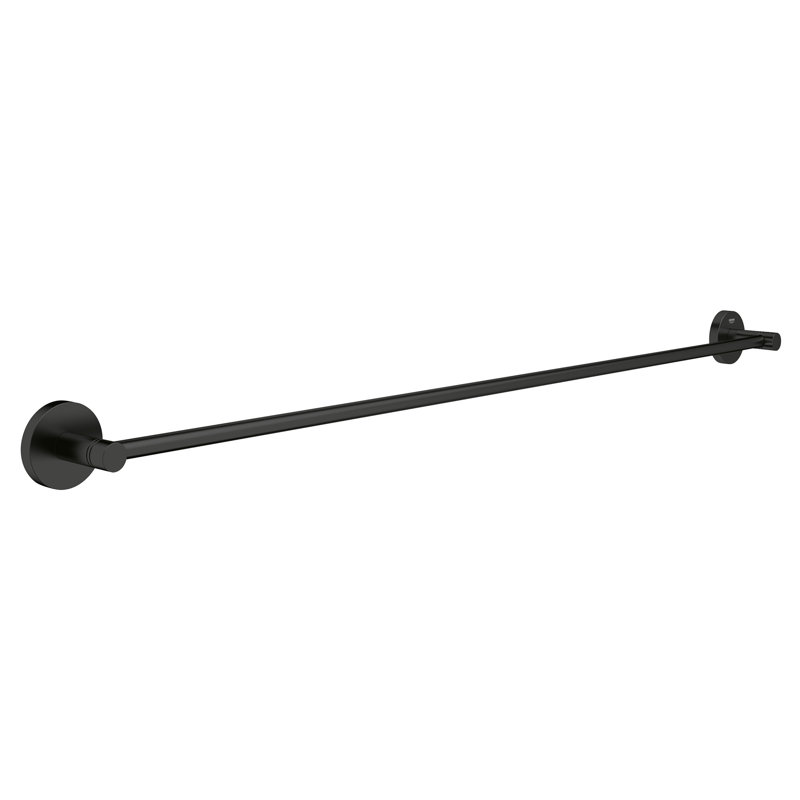 ESSENTIALS 18" Towel Bar, 2.36'' H x 33.62'' L x 2.13'' D, Matte Black
