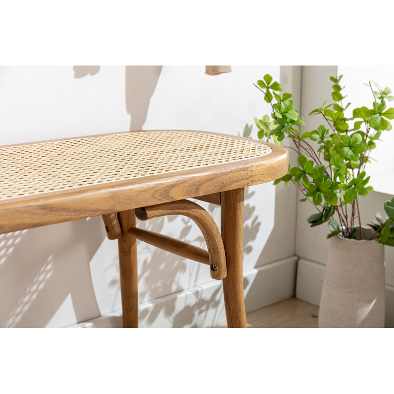 Barnicle Solid Wood Bench, Brown