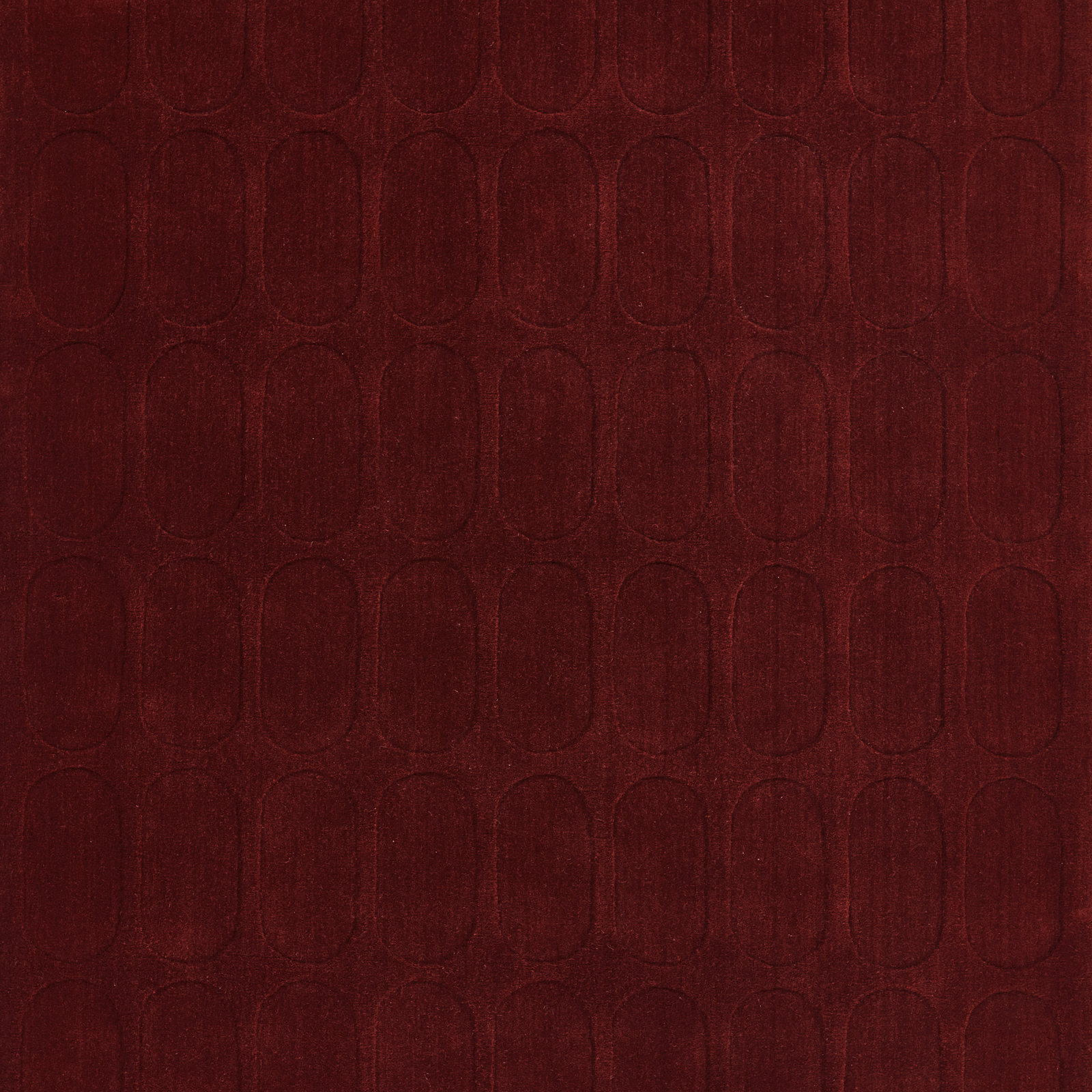  Contour Hand Loomed Wool Geometric Burgundy Area Rug, Rectangle 2' x 3'