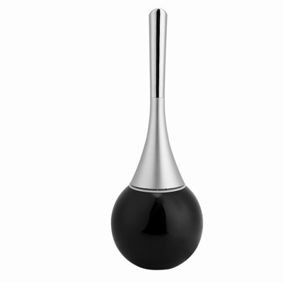 EliteGrip ABS Bathroom Brush Holder Set - Sleek Black Design