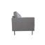 Causeuse en lin gris clair