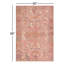 Tapis oriental rose en polyester tissé à la machine Framboise-88036936