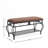 Credle Fabric+Metal Upholstered Storage Bench