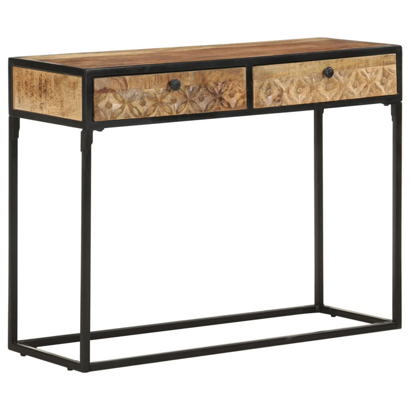 Cascio 100cm Solid Wood Top Console Table